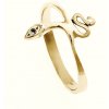 Prsteny Zlatnictví Zlatíčko Zlatý prsten had s kamínkem 010.00337