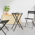 OMAXI 843050 Bistro stolek Antracit Ø50x71 cm Práškově lakovaná ocel – Hledejceny.cz