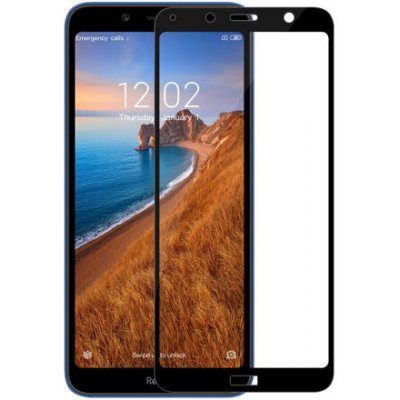 OEM Ochranné tvrzené sklo s rámečkem pro Xiaomi Redmi 7A 9H Tempered glass Bílá XR7AFGLASSW – Zboží Mobilmania