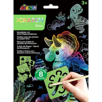 Škrabací obrázky podle šablony Dinosauři – Hledejceny.cz
