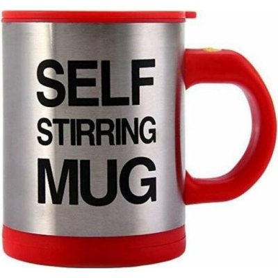 Samomíchací líný hrnek Barva: Červená – Zboží Mobilmania