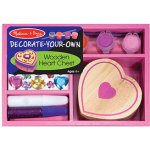 Melissa & Doug Dřevěná krabička k vymalování Srdce – Hledejceny.cz
