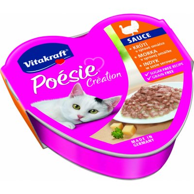 Vitakraft Cat Poésie se šťávou Krocan a Sýr 85 g