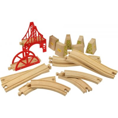 Bigjigs Set kolejí s mosty 18ks – Zboží Mobilmania