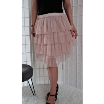 Krátká tylová sukně růžová Vionnetta TS1447