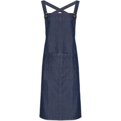 Premier Workwear Zástěra se zkříženými zády pro baristy PR129 Indigo Denim 72x86cm – Hledejceny.cz