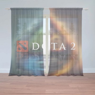 Sablio Záclony DOTA 2 Glow: 2ks 150x250cm – Hledejceny.cz