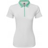 Dámská Trička FootJoy Colour Block Lisle White/Mint