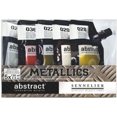 Sennelier Abstract sada akrylů metalické odstíny 5 ks 120 ml – Hledejceny.cz