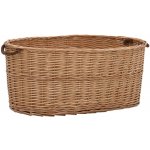 zahrada-XL Koš na dřevo s držadly 78 x 54 x 34 cm přírodní vrba – Hledejceny.cz
