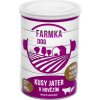 Konzerva pro psy Sokol Falco Farmka Dog kusy jater v hovězím 15 x 400 g