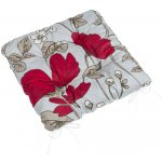 Bellatex Adéla prošívaný Květ Šarlatová 40x40 cm – Sleviste.cz