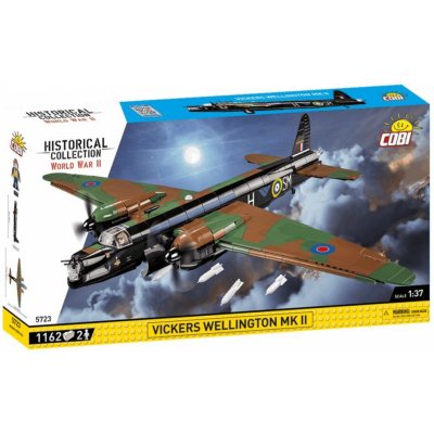 COBI 5723 World War II Britský střední bombardér VICKERS WELLINGTON MK II – Zboží Mobilmania