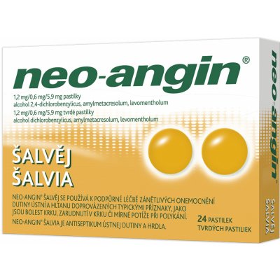 NEO-ANGIN ŠALVĚJ ORM 1,2MG/0,6MG/5,9MG PAS 24 – Hledejceny.cz