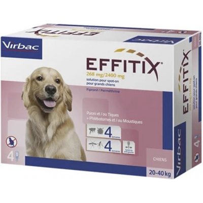 Effitix Spot-on L pro psy 20 - 40 kg 4 x 4,44 ml – Zboží Mobilmania
