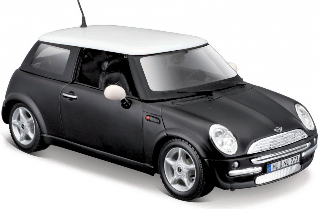 Maisto Mini Cooper matná barva černá 1:24