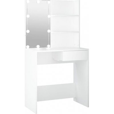 Nábytek XL s LED 74,5 x 40 x 141 cm 808801 bílý – Zbozi.Blesk.cz