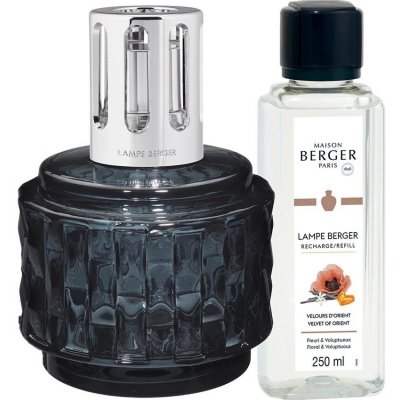 Maison Berger Paris Dárková sada katalytická lampa Variation šedá + náplň Samet z Orientu 250 ml – Zboží Dáma