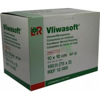 Vliwasoft Rau Kompres sterilní 10 x 10cm/4vrs. 150 ks