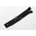Spirálový zip 16cm - nedělitelný - černý - Oeko-tex - class I – Zboží Dáma
