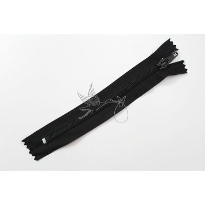 Spirálový zip 16cm - nedělitelný - černý - Oeko-tex - class I – Zboží Dáma