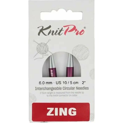 KnitPro Zing vyměnné kruhové jehlice 5Cm 6mm – Hledejceny.cz