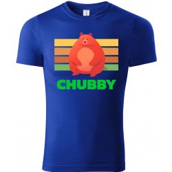 MemeMerch tričko Chubby Petr královská modrá