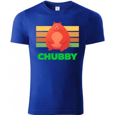 MemeMerch tričko Chubby Petr královská modrá – Zboží Mobilmania