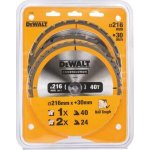 DeWALT DT1962 Sada 3 ks pilových kotoučů 216 × 30 mm – Sleviste.cz