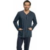 Pánské pyžamo Wadima 204135 421 pánské pyžamo dlouhé modré