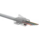 SOLARIX Univerzální EASY konektor RJ45 CAT6 UTP 8p8c na drát i licnu, 100ks SXRJ45-6-UTP-EASY