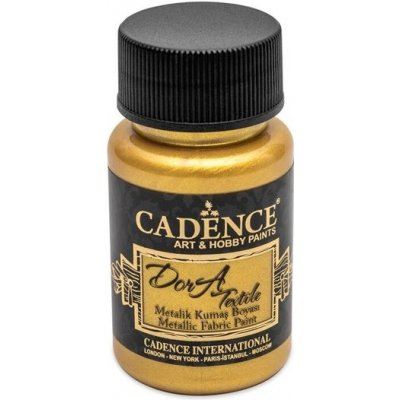 Barva na textil Cadence DORA 50 ml sytá zlatá rich gold