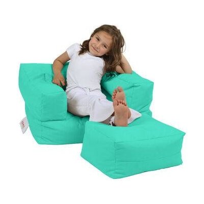 Atelier del Sofa Garden Bean Bag Kids Single Seat Pouffe - Turquoise