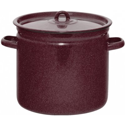 OLYMP Olymp Hnědý granit smaltovaný gastro hrnec s poklicí 26 cm 12 l výška 25,5 cm – Zboží Dáma