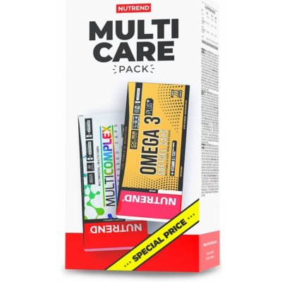 Nutrend Balíček Multicare Multicomplex 60 kapslí + Omega 3 Plus 120 gelových kapslí