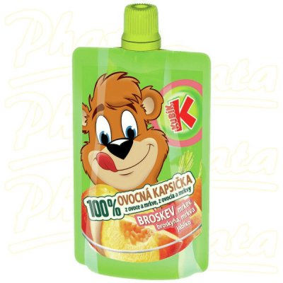 KUBÍK 100% ovoc.kapsička broskev mrkev jablko 100 g – Sleviste.cz