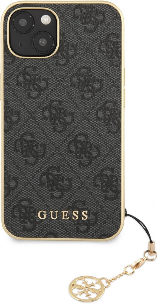 Pouzdro Guess 4G Charms iPhone 13 Grey