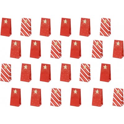 PartyDeco Adventní kalendář pytlíčky 8 x 18 x 6,5 cm – Hledejceny.cz