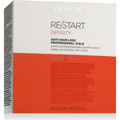 Revlon Restart Density Anti-Hair Loss Vials Ampule proti vypadávání vlasů 12 x 5 ml – Sleviste.cz
