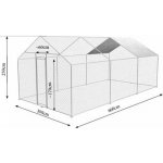 BRAVSON venkovní klec 3 x 6 x 2,45m – Zboží Dáma