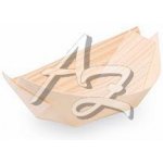 fingerfood miska dřevěná 110x70mm lodička – Sleviste.cz