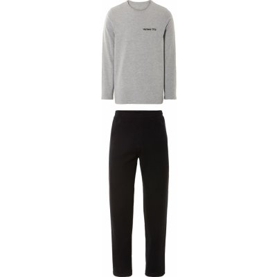 Livergy pánské pyžamo dlouhé šedo černé – Zboží Dáma