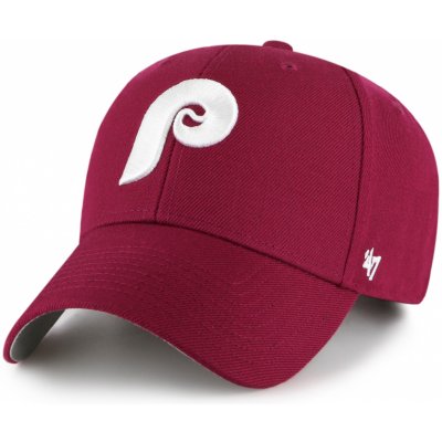 47 Brand Philadelphia Phillies MVP Cardinal Strapback červená / bílá / šedá