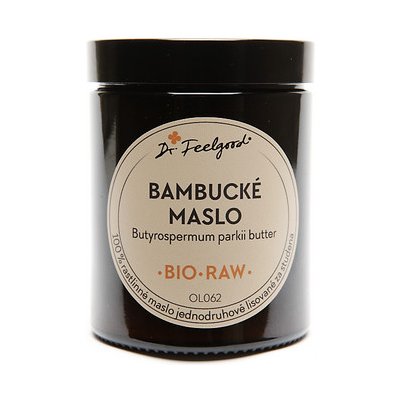 Dr. Feelgood BIO and RAW bambucké máslo 180 ml