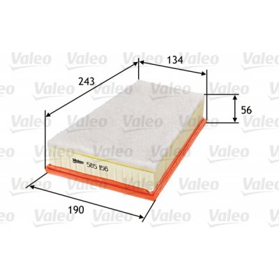 Vzduchový filtr VALEO 585156 – Hledejceny.cz