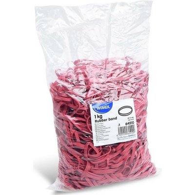 Gumičky stahovací průměr 10 cm, tloušťka 5 mm, červené, 1 kg – Zboží Mobilmania