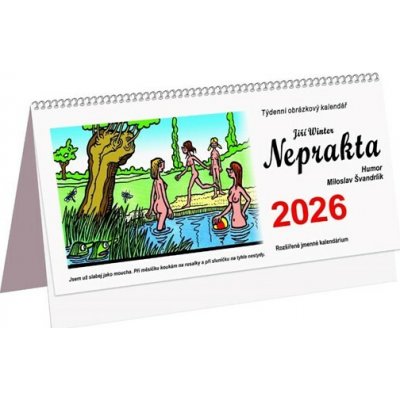 Stolní týdenní humor NEPRAKTA ŠVANDRLÍK 2026 – Hledejceny.cz
