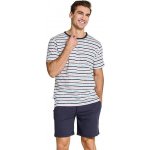 Taro 3180 Ronnie pánské pyžamo krátké pruhy šedé – Zbozi.Blesk.cz