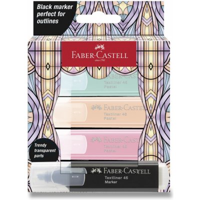 Faber-Castelle 254694 Glassy Pastel 4 barvy – Zboží Živě