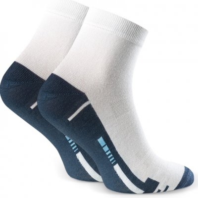 Pánské vzorované ponožky 054 Bílá